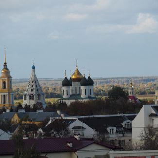 Вид на Успенский кафедральный собор из гостиницы 