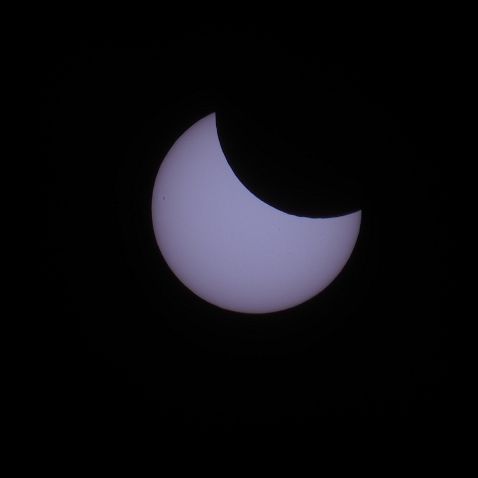 Partial Solar Eclipse 25.10.2022 Частное Солнечное Затмение из окна в Москве. Cнято через Таир-3 4.5/300-А на Olympus OM-D- E-M10 III без часового...