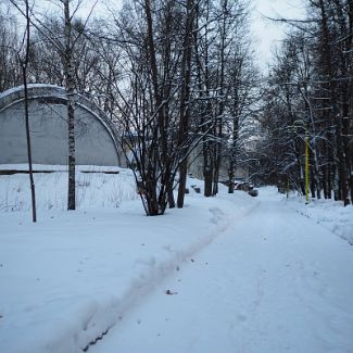 Аллея от Бейсбольного стадиона к зданию ГАИШ