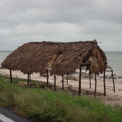 Mexico: Road from San Francisco de Campeche to Palenque Мексика: Дорога из Сан-Франсиско-де-Кампече на юг в направлении древнего майанского города Паленке