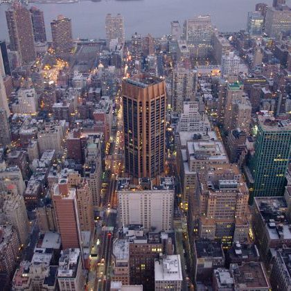 USA: NY: Manhattan: Empire State Building США: Нью Йорк: Манхеттен: Виды со смотровой площадки небоскрёба Эмпайр-стейт-билдинг