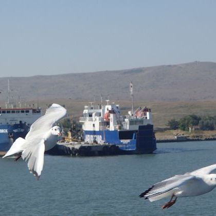 Russia: Kerch Strait ferry Керченский пролив: На пароме из порта Крым в порт Кавказ