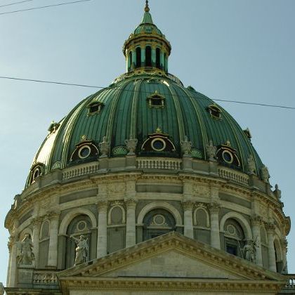 København: Frederiks Kirke - Marmorkirken Церковь Фредерика или Мраморная церковь - лютеранская церковь в Копенгагене