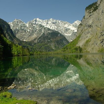 Deutschland: Oberbayern: Berchtesgadener Land: Obersee Германия: Верхняя Бавария: Берхтесгаденер-Ланд: Озеро Obersee