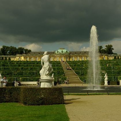 The Sanssouci Palace, Potsdam, Brandenburg Дворец Сан-Суси Фридриха Великого, Потсдам, земля Бранденбург, Германия | Schloss Sanssouci, Potsdam, Brandenburg,...