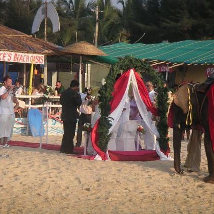 India: Goa: Wedding on the Mobor Beach