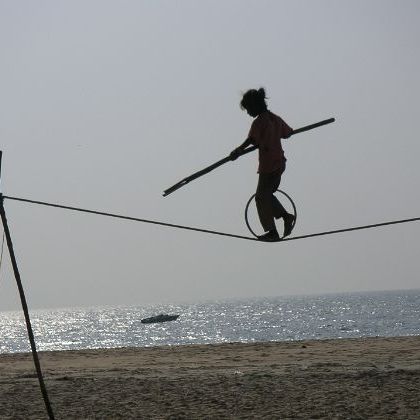 India: Goa: Mobor Beach