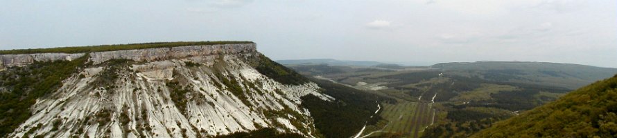 Гора Беш-Кош  Крым. Вид на Беш-Кош с Чуфут-Кале. : Крым, Горы, Panorama, Чуфут-Кале, Crimea