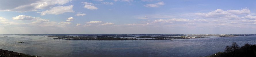 Vloga river @Nizhny Novgorod  2005: Река Волга в Нижнем Новгороде : Panorama, River, Russia, Нижний Новгород