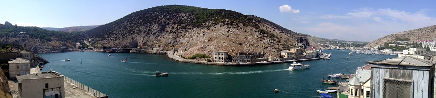 Панорама Балаклавской бухты : Крым, Балаклава, Море, Panorama, Crimea