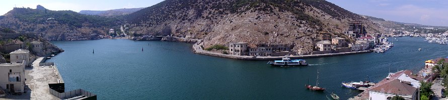 Балаклавская бухта : Крым, Балаклава, Море, Есипов, Колотилов, Panorama, Crimea