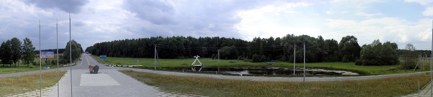 Russia, Ukraine, Belarus border tripoint panorama : Россия, Украина, Беларусь, Panorama, Russia