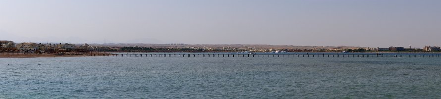 Egypt: Makadi Bay panorama  Египет: Панорамный вид на бухту Макади с пляжа отеля Royal Azur Resort : Egypt, Египет, Море, Panorama