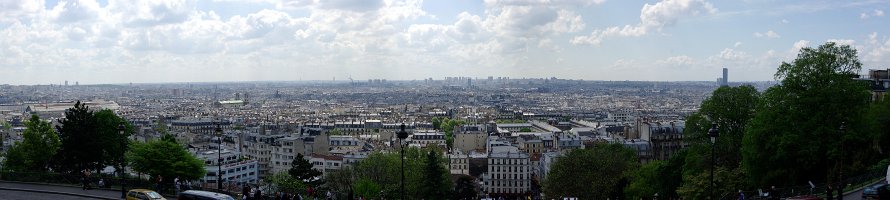 Paris panorama  Франция: Панорама Парижа с Монмартра : France, Paris, Panorama