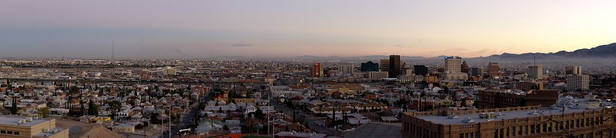 Ciudad Juárez & El Paso city  Ciudad Juárez (Mexico) & El Paso city (Texas) : USA, Texas, Mexico, Panorama, Ciudad Juarez