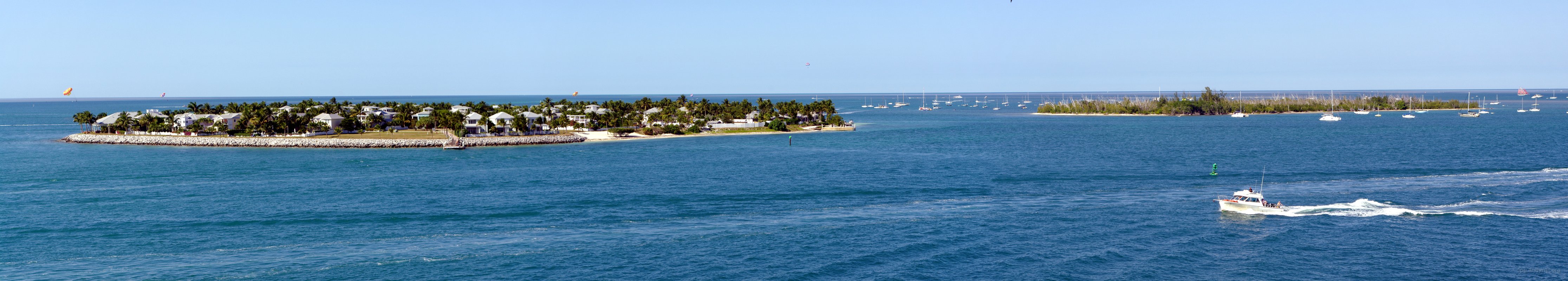 Sunset Key & Wisteria Island panorama