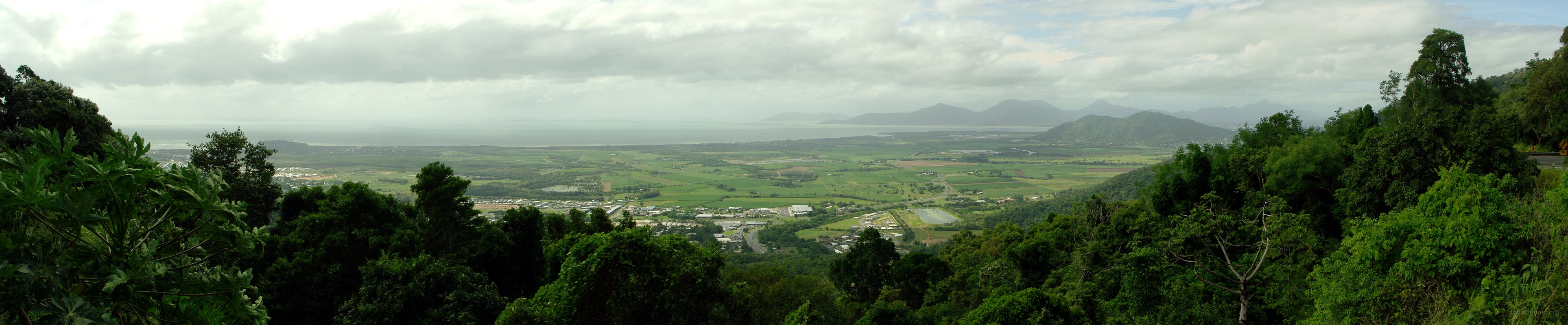 Coral Sea coast panorama