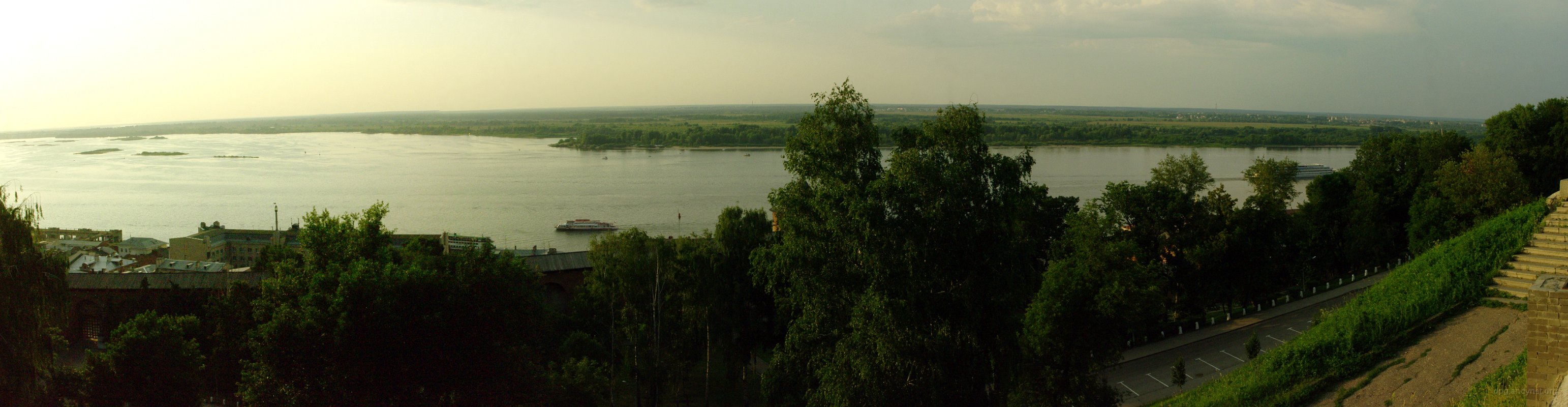 Панорама Волги из Нижегородского Кремля