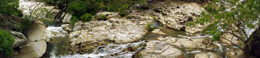 Mareeba: Emerald Creek Falls  Australia: Queensland: Mareeba: Emerald Creek Falls panorama : Panorama, Australia, Queensland, River