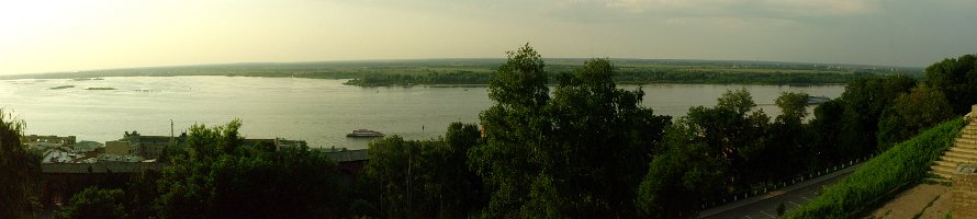 Панорама Волги из Нижегородского Кремля : Russia, Нижний Новгород, Kremlin, River, Волга, Panorama