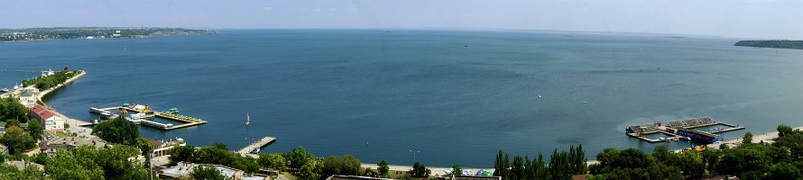 Crimea. Kerch Strait panorama.  Крым. Панорама Керченского пролива с горы Митридат. : Crimea, Panorama, Крым, Море, Sea, Керчь