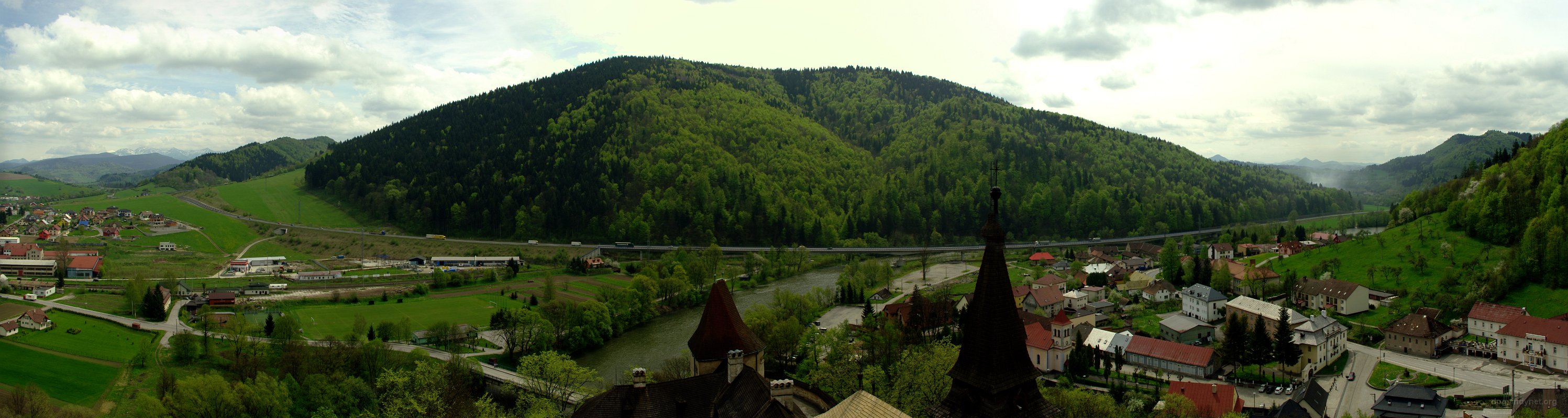 View from Oravský hrad