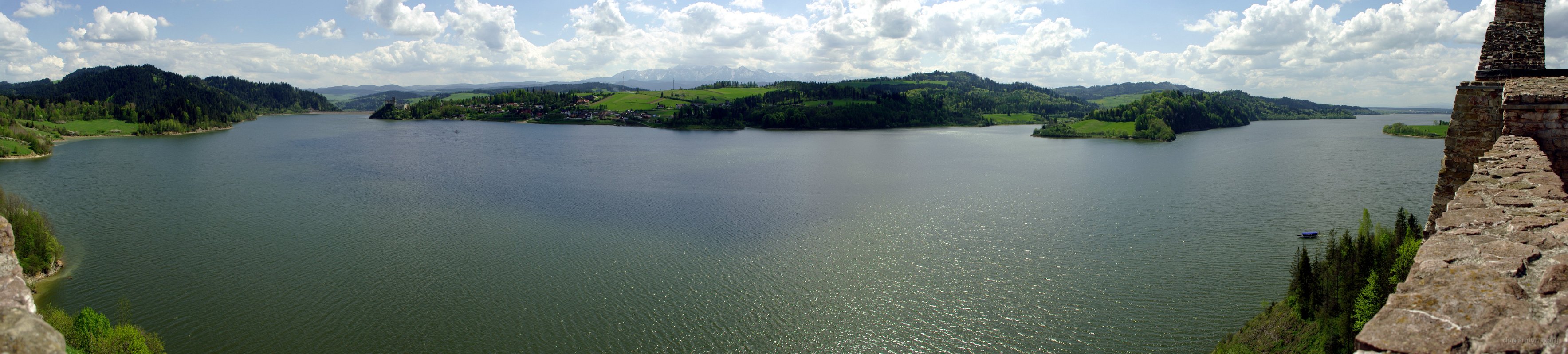 View from Czorsztyn Castle