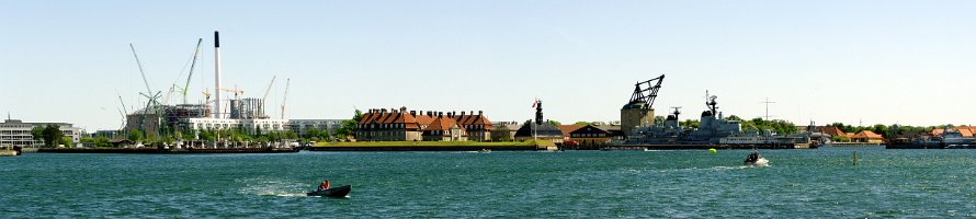 Navy Denmark in the port of Copenhagen : Panorama, Sea, Море, Denmark, Copenhagen