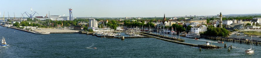 Hafen Warnemünde  Германия: Мекленбург: Панорама порта Варнемюнде : Panorama, Sea, Море, Deutschland, Germany