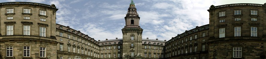 Christiansborg Slot panorama  Копенгаген: Панорама королевского дворца Кристиансборг : Panorama, Palace, Denmark, Copenhagen