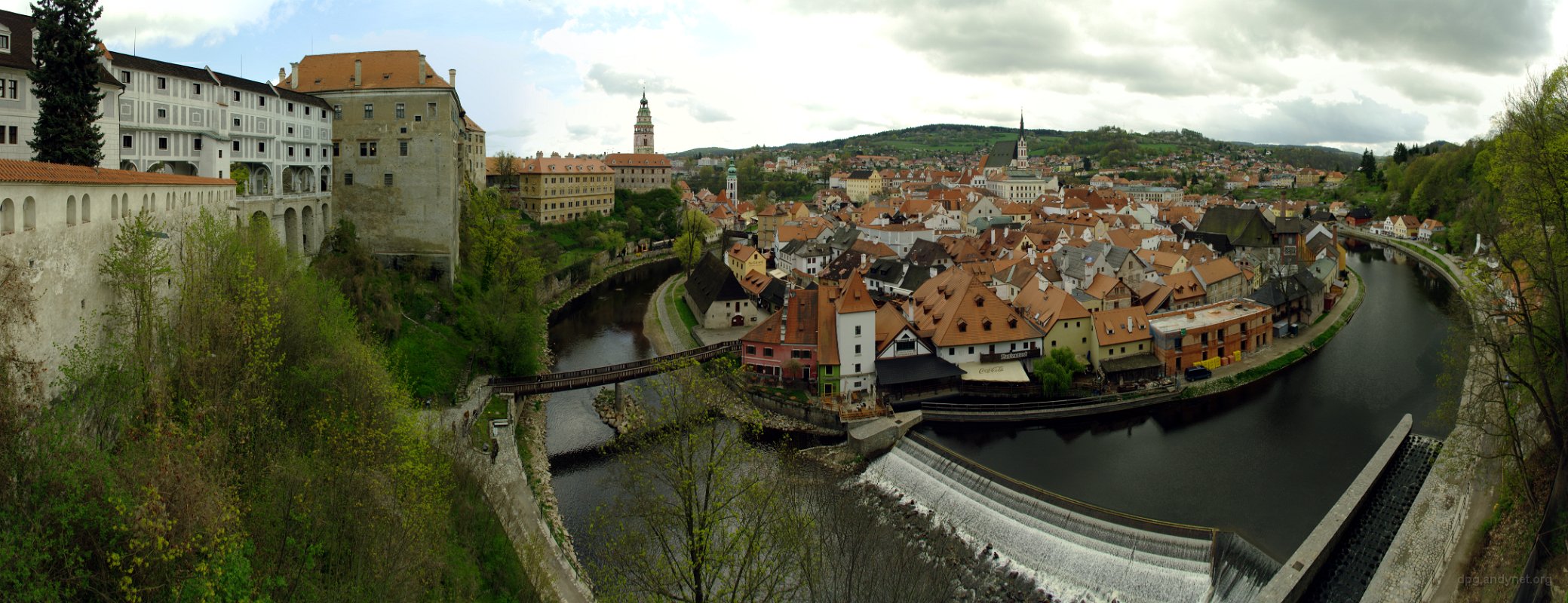 Panorama města Český Krumlov