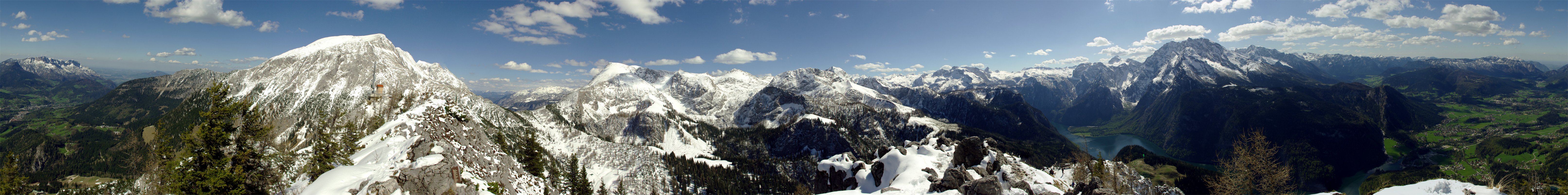 Rund Panorama vom Berg Jenner