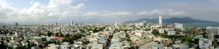 Đà Nẵng panorama  Вьетнам: Панорама Дананга в северном направлении. : Panorama, Việt Nam, Đà Nẵng