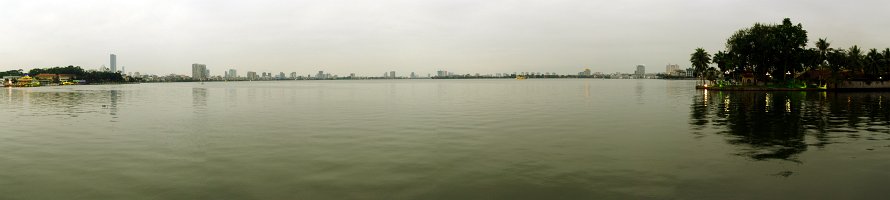 Tây Hồ panorama  Вьетнам. Ханой. Панорама Западного озера. : Panorama, Việt Nam, Hanoi, Lake