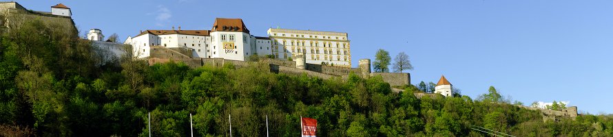 Veste Oberhaus panorama  Германия: Нижняя Бавария: Панорама замка  Veste Oberhaus в Пассау : Panorama, Castle, Deutschland, Germany