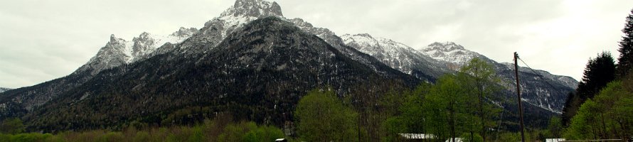 Karwendel panorama  Панорама альпийской горной системы Карвендель : Panorama, Горы, Deutschland, Germany, Bavaria, Mountains