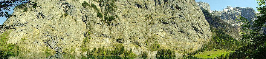 Obersee und Talwand : Panorama, Deutschland, Germany, Bavaria, Горы, Lake