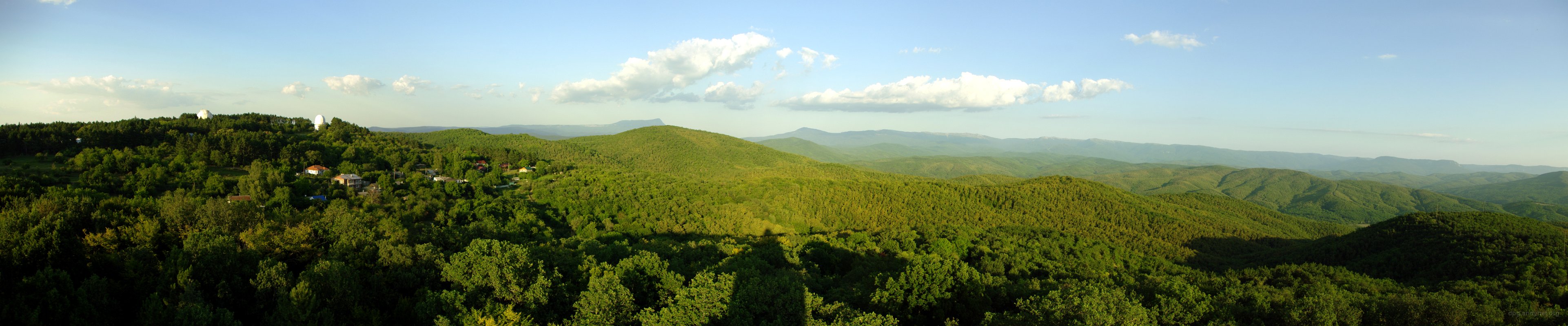 Панорама крымских гор с балкона БСТ-1