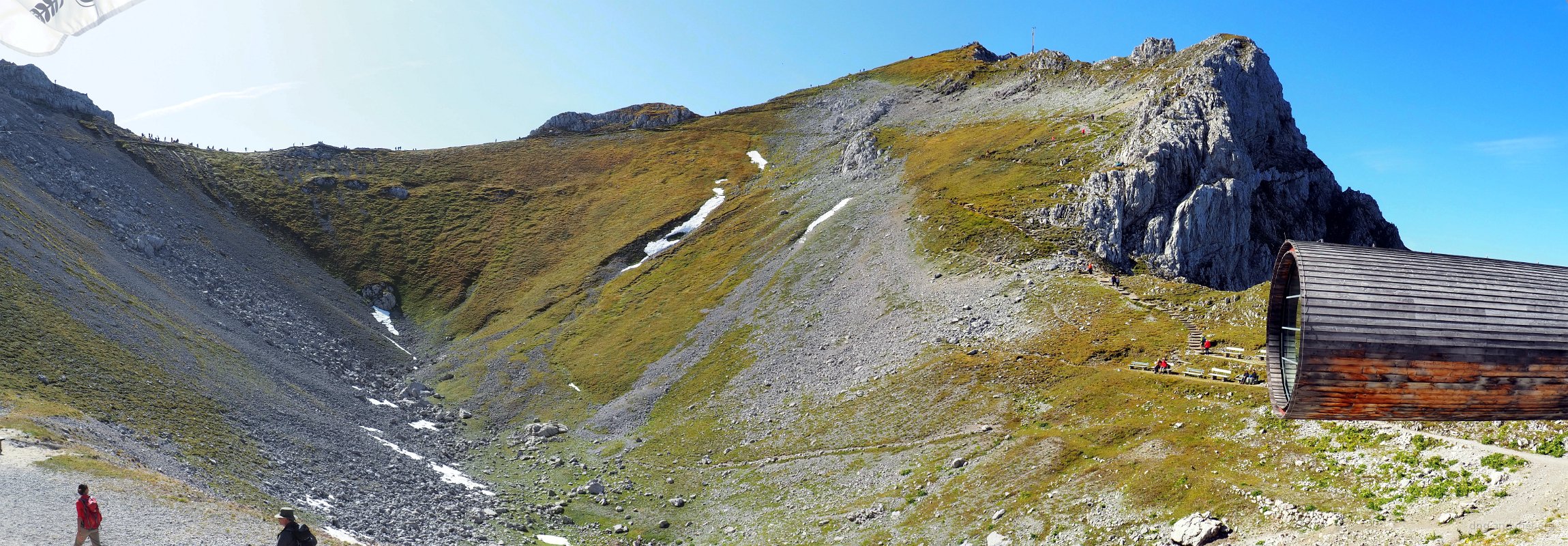 Panoramablick auf die Bergwelt Karwendel